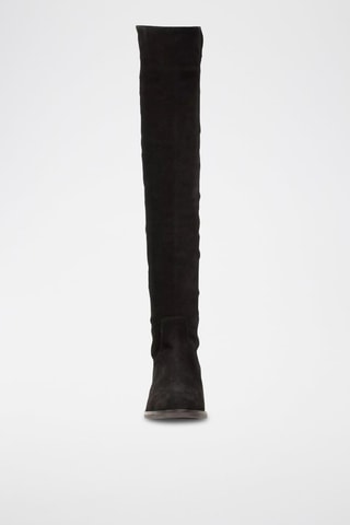 Botas acima do joelho em nobuck Pure Caddy - Preto