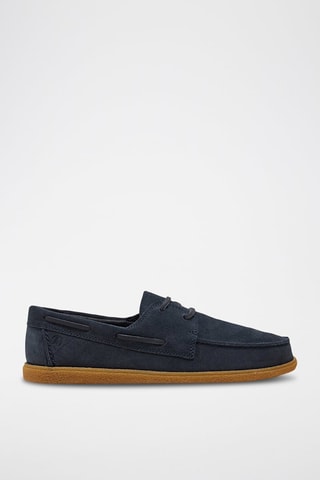 Sapatos de vela em nobuck Clarkbay - Azul-marinho