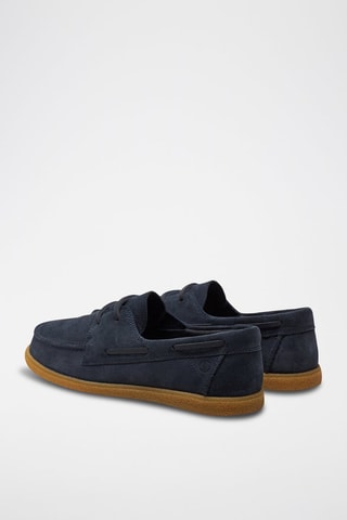 Sapatos de vela em nobuck Clarkbay - Azul-marinho