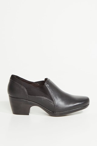 Low boots de couro Emily - Preto