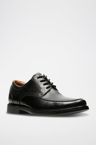 Derbies de couro Un - Preto