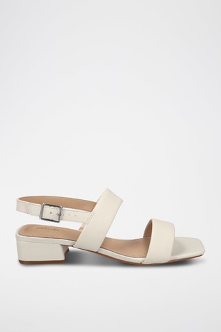 Sandálias de couro Seren25 Strap - Branco