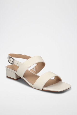 Sandálias de couro Seren25 Strap - Branco