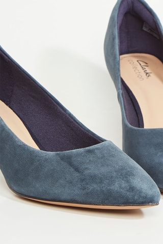 Sapatos de salto em nobuck Shondrah Jade - Azul-marinho