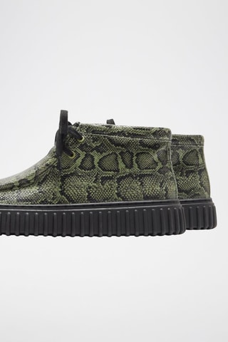 Boots de couro Cur - Verde