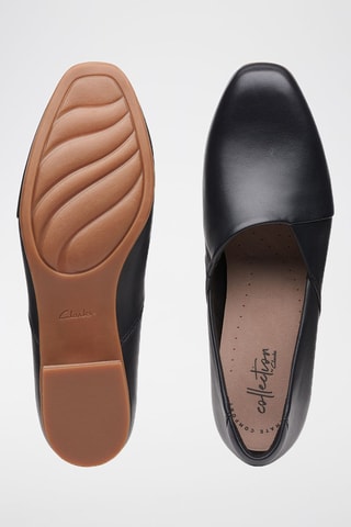 Slippers de couro Juliet - Preto