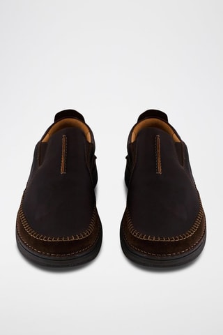 Slip-on de couro Nature - Castanho