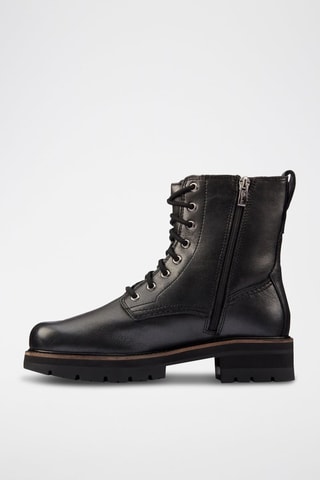 Botins em couro Orianna - Preto