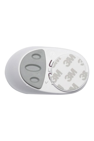 Tope de puerta - Blanco y gris claro - 8,5 x 5 x 5 cm