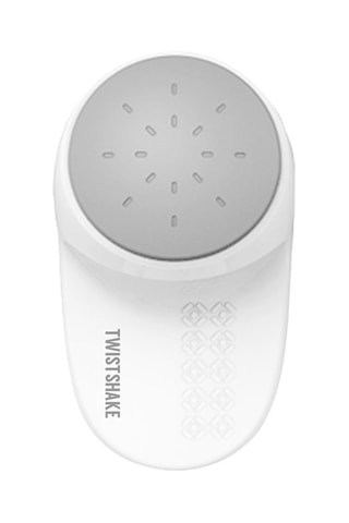 Tope de puerta - Blanco y gris claro - 8,5 x 5 x 5 cm