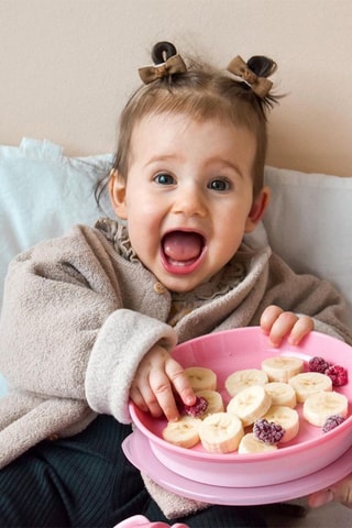 Plato 2 en 1 sin BPA de silicona - 20 cm - Desde 6 meses