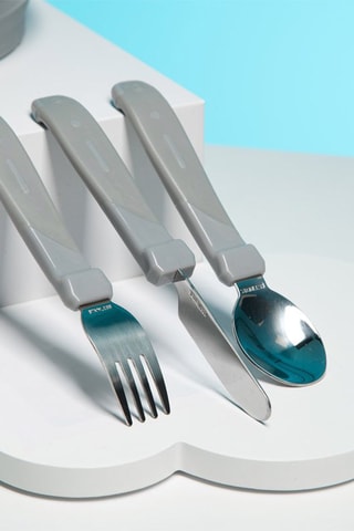 Cubiertos sin BPA, BPS y BPF de acero inoxidable - Desde 12 meses
