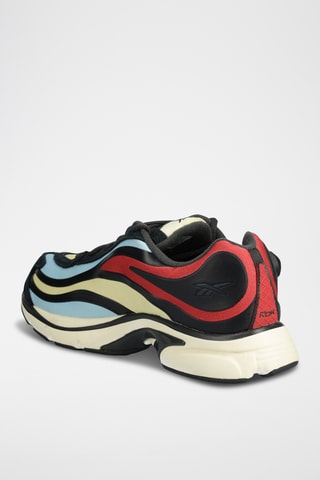 Sneakers in pelle scamosciata Premier Pump Paris - Nero e rosso