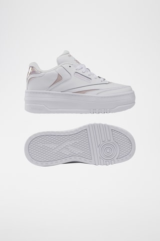 Sneakers platform in pelle Club C Extra - Bianco