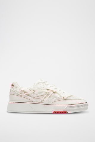 Sneakers in pelle scamosciata Club C LTD - Bianco e rosso