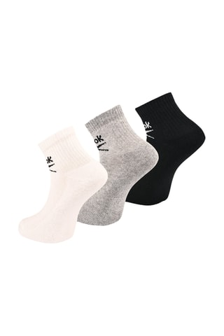 3 paia di calze Classic Core - Grigio e bianco