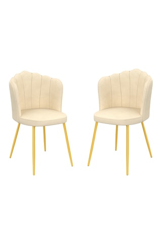 2 chaises Arielle - 55 x 82 x 51 cm
