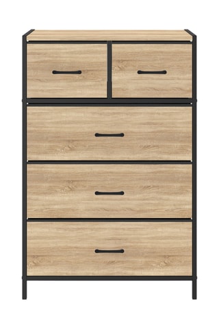 Commode 5 tiroirs Iris - 60 x 30 x 90 cm