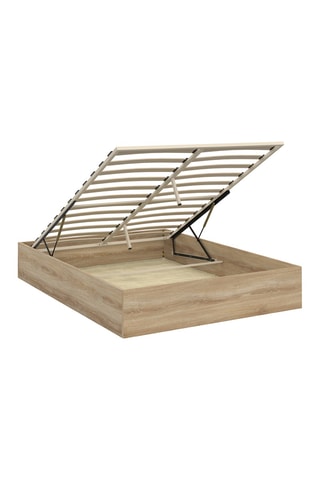 Lit coffre en bois avec sommier Malta - Couchage 140 x 190 cm