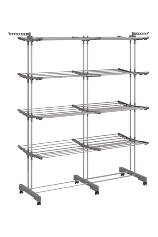 Séchoir extensible 4 niveaux pliable - 50 m d'étendage