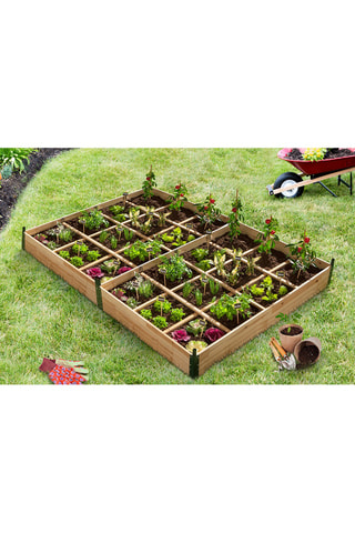 2 serres de potager 12 compartiments - 115 x 80 x 54 cm