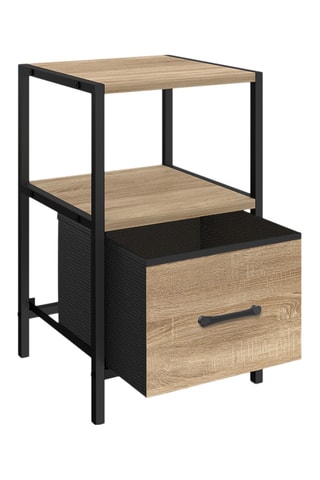 2 tables de chevet 1 tiroir Iris - 30 x 50 x 30 cm