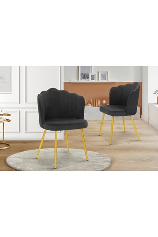 2 chaises Arielle - 55 x 82 x 51 cm