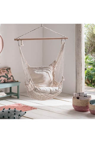 Hamac suspendu avec coussins - 90 x 55 x 100 cm