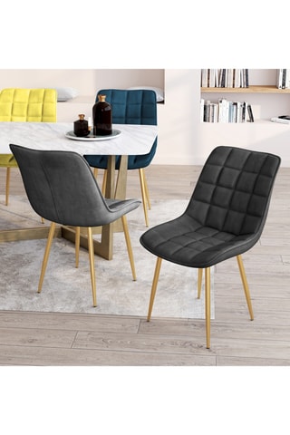 4 chaises en bois Mélinda - 20 x 46 x 62,5 cm