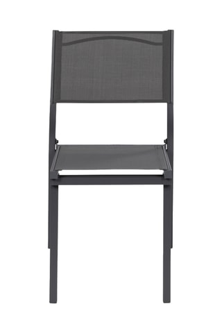 6 chaises empilables de jardin - Gris