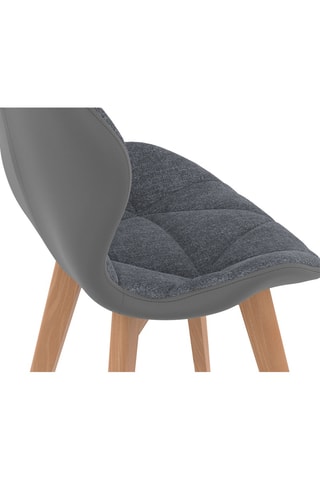 4 chaises en bois et hévéa Gladys - 50 x 48 x 79 cm