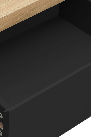 2 tables de chevet suspendues 1 tiroir Tom - 40 x 18 x 30 cm