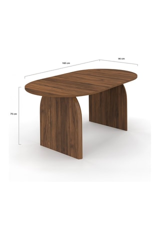 Table à manger Japandi - 160 x 90 x 75 cm