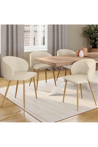 4 chaises Leona - 71 x 53 x 51 cm