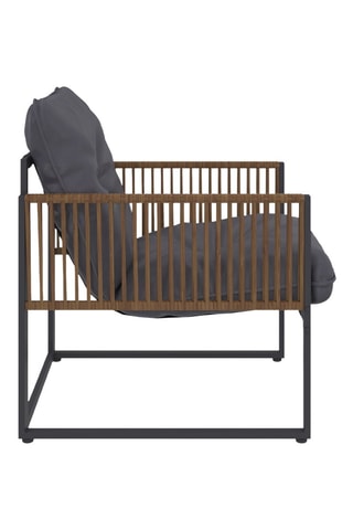 Salotto da giardino angolare Ozéa - 8 posti - Tessuto