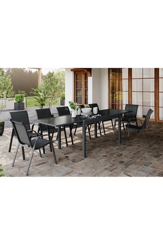 Tavolo da giardino estensibile - Vetro temprato - 135/270 cm