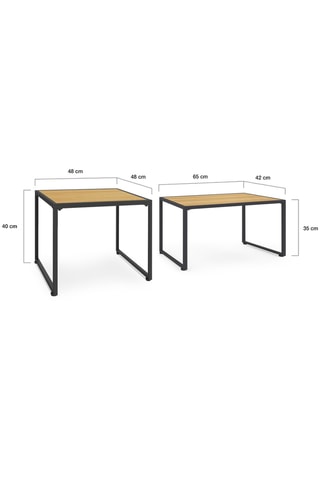 Salón de jardín esquinero Ozéa - 12 plazas - Tela impermeable