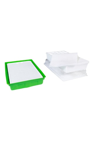 2 kits de germinations - 39 x 25,5 x 18,5 cm - 2 x 40 godets