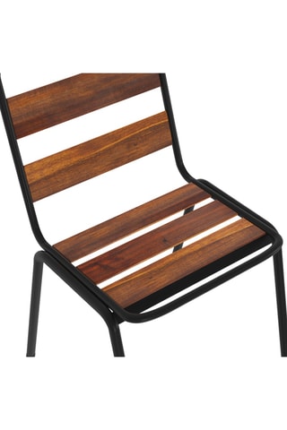 4 sedie da giardino Acacia