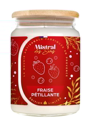 Vela perfumada jarra grande modelo - Fraise pétillante  - 700 ml