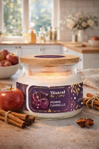 Vela perfumada copo modelo médio modelo - Pomme cannelle  - 300 ml