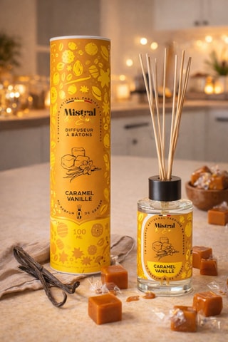 Difusor de perfume - Caramelo baunilha - 100 ml 
