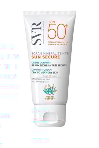 Sun Secure Minerale Getinte Zonnebrandcrème SPF50+ Comfort Crème Geschikt voor de Gevoelige Huid - 60 ml