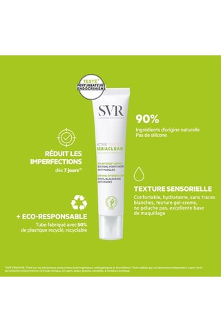 Intensieve Verzorging Tegen Puistjes Mee-eters en Vlekjes Active Tint Sebiaclear - 40 ml