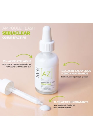 Ampoule flash concentré lissant - Anti-imperfections et anti-rougeurs - 30 ml