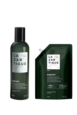 Eco Navulling Shampoo Fortify - Elk haartype en Versterkende Anti-haaruitval shampoo Fortify - Geschikt voor elk haartype - 500 en 250 ml