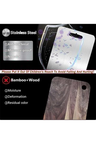 Tagliere in acciaio inossidabile Pascelk - 15 x 25 cm