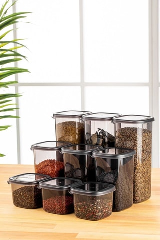 9 contenitori salvafreschezza in plastica senza BPA - 55-175 cl