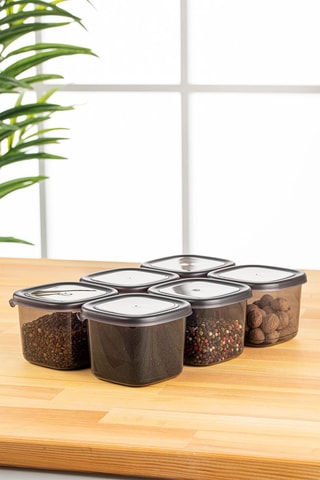 6 contenitori salvafreschezza - 0,55 l