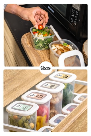 15 contenitori salvafreschezza - 0,55/1,2/1,75 l